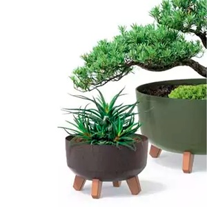 Vaso da fiori marrone, senza serbatoio, collezione GRACIA, 39 x 39 x 25,7 cm, capacità 21,5 L. - Product Image 4