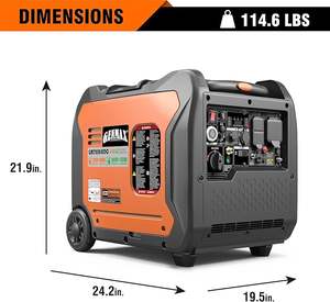 MEILLEUR NOUVEAU Générateur d'énergie portable InverterZ de l'UE, 7250W Moteur portable silencieux à double carburant avec capacité parallèle, démarrage à distance/électrique - Product Image 4