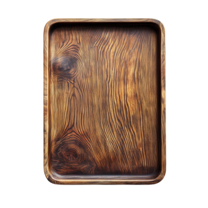 Factory Supply Natural Hardwood Oval Wooden Serving <b>Tray</b> With Handles Decorative Wood Platter For <b>Kitchen</b> Home Accent Organizer - Product Image 2