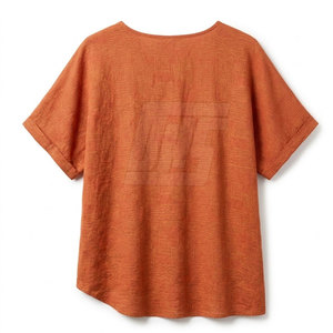 Haut de plage pour femmes, chemise courte élégante à manches courtes, vêtements légers pour la plage, tenue décontractée pour les vacances, vêtements de mode pour les vacances - Product Image 2