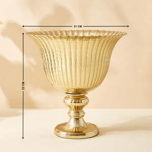 Handcrafted Metal Hammered Luxury Antique Flower <b>Vase</b> New Design Hot Selling Home Decoration Accessory - Product Image 2