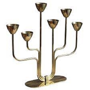 Candelabro de Latón de 5 Brazos para Decoración de Bodas, Portavelas de Metal, Diseño Nuevo y Moderno a Bajo Precio - Product Image 4