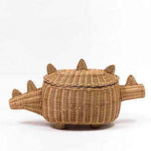 Panier de rangement en forme de girafe, panier en rotin de la plus haute qualité, accessoires pour chambre de bébé - Product Image 2