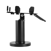 Support double pour terminal de paiement, en métal/plastique, rotatif pour comptoir, support de bureau à rotation 360 degrés, support pour machine de paiement bancaire
