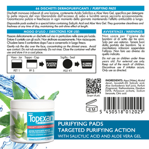 Tampons en coton italien 66 pièces réutilisables nettoyage quotidien et maquillage/utilisation faciale action purifiante ciblée pour les soins de la peau - Product Image 2