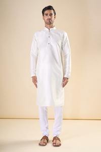 Collection de mariage soie pure avec Pintex Work Men Kurta Pajama Fabricant et fournisseur au taux le plus bas - Product Image 6