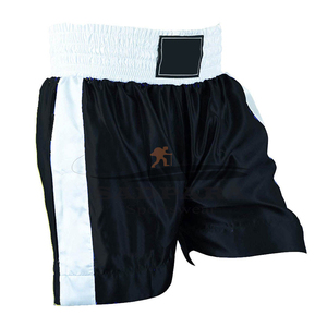 Pantalones cortos transpirables con estampado de logotipo personalizado para hombre, pantalones cortos de boxeo para gimnasio MMA para niños para lucha libre Muay Thai - Product Image 4
