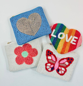 Monedero bordado floral hecho a mano, bolso de mano personalizado - Product Image 4