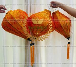 โคมไฟทรงกลมทำจากผ้าไหมสีสันสดใสขนาด12นิ้วสำหรับตกแต่งวันคริสต์มาสและวันเกิด - Product Image 2