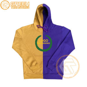 Sweat à capuche brodé en molleton de coton Omega personnalisé fraternité haute qualité grec Psi hommes sweats respirants sweats à capuche de sororité - Product Image 4