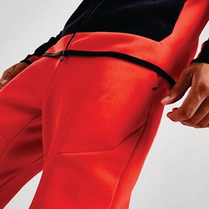 OEM Design 69% Cotton 31% Polyester Orange Men Tech Fleece Tracksuit <b>Full</b> <b>Zip</b> <b>Hoodie</b> Joggers Sweatpants Sweatsuit - Product Image 6