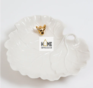 Auuminium artisanat moderne coquillage Table argent et Table bols de luxe/extérieur en métal bols de service Hotelware feuille de palmier bol personnalisé - Product Image 4