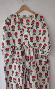 Nueva colección Vestido de verano con estampado de bloques a mano para mujer Disponible a precio mayorista de India - Product Image 3
