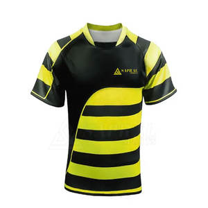 Vêtements de sport professionnels en gros Ensemble d'uniformes de rugby de haute qualité Équipement d'équipe de qualité supérieure respirant Logo personnalisé à séchage rapide - Product Image 4