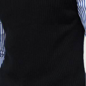 Wholesale Custom Logo <b>Men's</b> V-Neck Cable Knit Cricket Breathable <b>Vest</b> <b>Sweater</b> Casual Winter Wear Sleeveless Print Pattern - Product Image 4