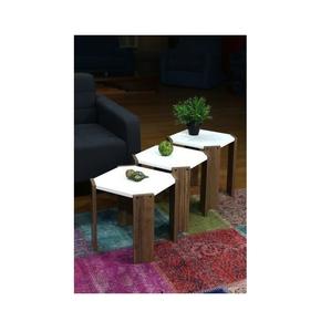 Mesa de centro moderna de madera maciza de lujo, diseño único de forma natural, tapa personalizable para comedor, sala de estar, superventas para hoteles - Product Image 1