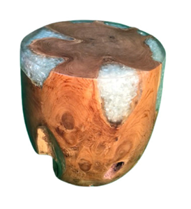 Vente en gros Fabrication de tabouret en bois et résine sur mesure Meubles d'hôtel bois de résine de luxe Vente la plus vendue - Product Image 5