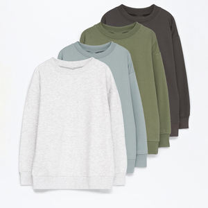 Sweat à capuche et sweat-shirt à col rond en coton et laine personnalisés pour hommes - Product Image 3