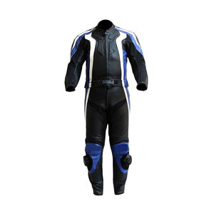Combinaison de course de moto en cuir à manches longues pour hommes, vêtements de sport d'extérieur respirants, impression colorée pour moto de course automobile - Product Image 5