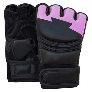 ถุงมือ MMA สำหรับผู้ชายถุงมือ MMA สำหรับผู้ชายวัสดุนิ่มครึ่งนิ้วทนทาน - Product Image 1