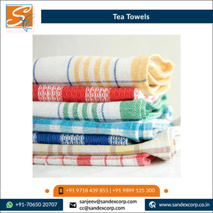 ผ้าขนหนูในครัวกอล์ฟผ้าลินินสไตล์ตรวจสอบหลากสีผู้ผลิตอินเดีย - Product Image 3