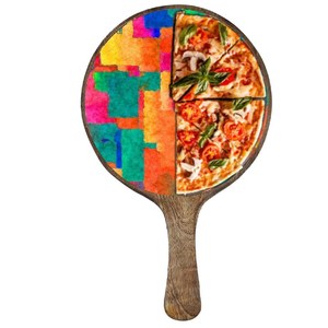 ถาดสำหรับพิซซ่าที่ลอกออกได้ออกแบบมาเพื่อใช้งานบนโต๊ะชีสถาดไม้ถาดไม้สำหรับเสิร์ฟพร้อมโลโก้ออกแบบได้ตามต้องการ - Product Image 6