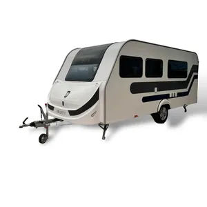 2024 RUBY factory best price mobile home luxury caravan towing motorhome toilet and shower separate design with large glass