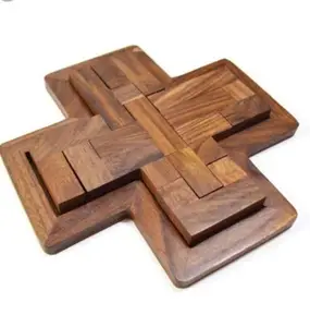 Metier <b>Wooden</b> Hand <b>Puzzle</b> Board Alphabet Shape Match Toys Educational Games for Kids Cartoon Custom Toy Unisex OEM Logo - Product Image 1