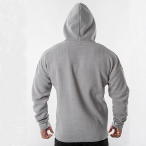 Sweat à capuche personnalisé à manches Slim, Streetwear pour hommes, pull à capuche imprimé unisexe uni de haute qualité surdimensionné en coton biologique en silicone décontracté - Product Image 2