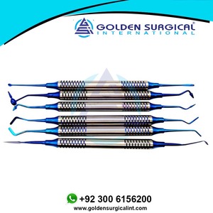 Cabeza chapada en titanio resina 6 uds relleno espátula relleno conjunto restauración Dental compuesto resina Dental conjunto instrumentos quirúrgicos - Product Image 3