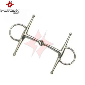 Alta calidad Korsteel Dutched Gag Full Cheek Bits Western Dutch Gag Bit calzones German Silver Horse Bit Control - Product Image 3