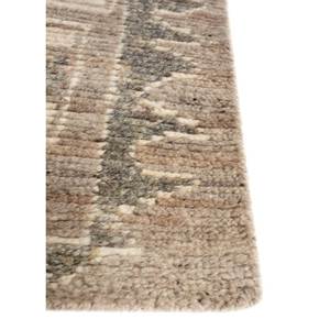 Alfombra de Lana Afgana Tejida a Mano, Color Marfil, Diseño Geométrico Abstracto, Rectangular, para Pasillo, Sala de Estar, 9x12 - Product Image 4