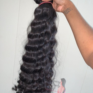 ผมแท้ธรรมชาติ 100% คุณภาพสูงจากอินเดีย แบบเวอร์จิน ไม่ผ่านการแปรรูป  แบบมัด  ลอนคลื่น  ปลายผมแบบดับเบิ้ลดรอน  นำเข้าโดยตรงจากผู้ผลิต - Product Image 2