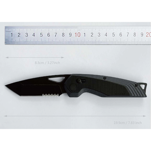 Apariencia de tiburón Cuchillo de caza táctico al aire libre Cuchillo de bolsillo plegable - Product Image 1