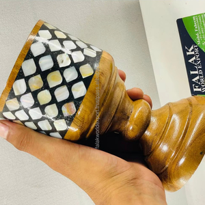 Brûleur d'encens en bois de santal fait main avec motif mosaïque pour une utilisation aromatique toute l'année - Product Image 5
