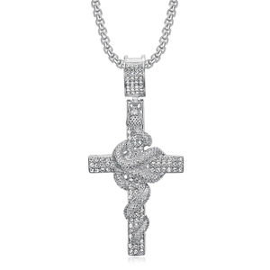 Iced Out VVS Diamond Moissanite <b>Cross</b> Pendant 925 Sterling Silver <b>Cross</b> Necklace <b>Chain</b> <b>for</b> <b>Men</b> Hip Hop Rock Rapper Jewelry - Product Image 2