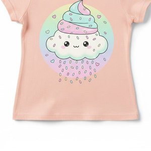 Camiseta Básica de Algodón con Cuello en V para Niños, Alternativa Elegante a la Camiseta de Cuello Redondo, Suave, Cómoda y Casual para Niños y Niñas - Product Image 2