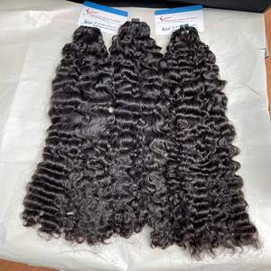 Vente en gros 100% cheveux vietnamiens bruts bouclés paquets de cheveux humains extensions vierges naturels birmans bouclés vendeurs de cheveux bruts - Product Image 2