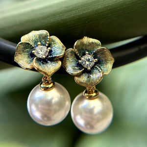 आर्गेंट स्टर्लिंग 925 प्लाको या बाइen बुकल डी 'ओरिली' ई-मेल ब्ल्यूम, पेले एट ज़िरकॉन बिजोक्स - Product Image 1