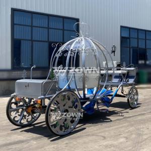 Carruaje de calabaza de <span class=keywords><strong>Cenicienta</strong></span> para la realeza/viejo carro de caballos antiguo/carro de caballos de boda de turismo - Product Image 5