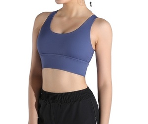 2025เสื้อครอปของผู้ชายยกทรงโยคะรองรับหลังสูงพร้อมคุณสมบัติบุนวมและกันกระแทกสำหรับกีฬาฟิตเนส - Product Image 1