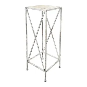 Jardinera de metal Metal Plant Stand Última llegada Premium Look Macetas Maceta decorativa a precio mayorista para exportación en blanco - Product Image 4