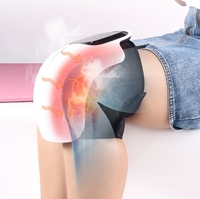 Masseur électrique pour le genou avec thérapie par la chaleur à la lumière rouge, vibration, rechargeable, appareil de soulagement de la douleur au genou