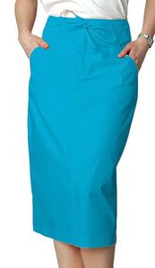 Jupes de travail sur mesure pour femmes, en coton satiné naturel de haute qualité, respirantes, couleurs et tailles personnalisables, vente en gros OEM - Product Image 4