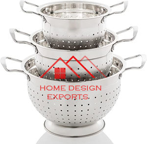 Passoire pour légumes et fruits Accessoires de cuisine les plus vendus en fer revêtu de poudre blanche galvanisée - Product Image 3