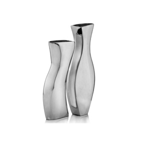 Vase en aluminium personnalisé pour décoration de maison moderne Vase de sol avec fleurs artificielles pour ornements de salon - Product Image 1