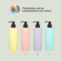 Bouteilles en plastique HDPE personnalisées avec logo, 120 ml, 500 ml, 8 oz, avec bouchon pompe, contenants vides pour lotion, shampoing, gel douche, huile bronzante