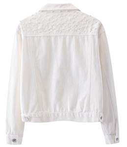 New Style Women's Denim Jacket Loose Button Stand <b>Collar</b> Casual Long Sleeve Lightweight Quick-drying Breathable Autumn Winter - Product Image 4