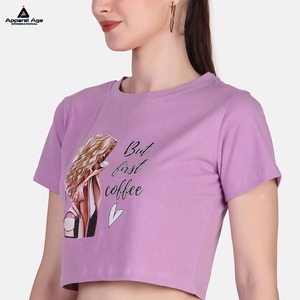 Haut court pour femmes meilleure vente été t-shirt surdimensionné graphique imprimé haute qualité hauts courts t-shirt 230gsm t-shirt court pour femmes - Product Image 1