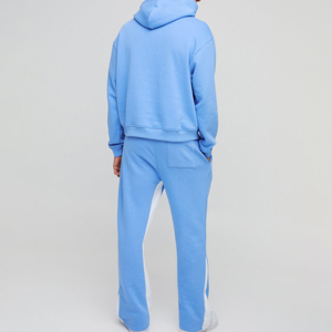 Chándales acampanados personalizados de alta calidad para hombre, ropa deportiva con capucha para entrenamiento, jogging, gimnasio, con impresión de logotipo para invierno - Product Image 3